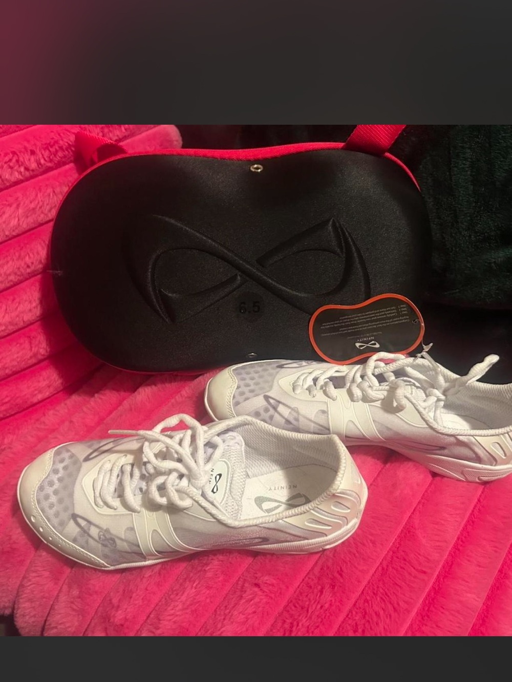NFINITY Women’s White Athletic Sneakers with Light Gray Accents
